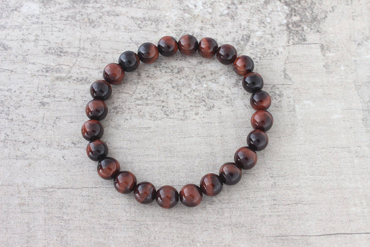 Mens Bracelet Set - Tigers Eye, Sand Jasper w/ Lava or Onyx: 10mm / 3pc with Onyx