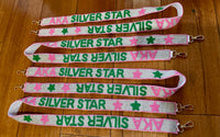 Silver Stars AKA Sorority Beaded Purse Strap