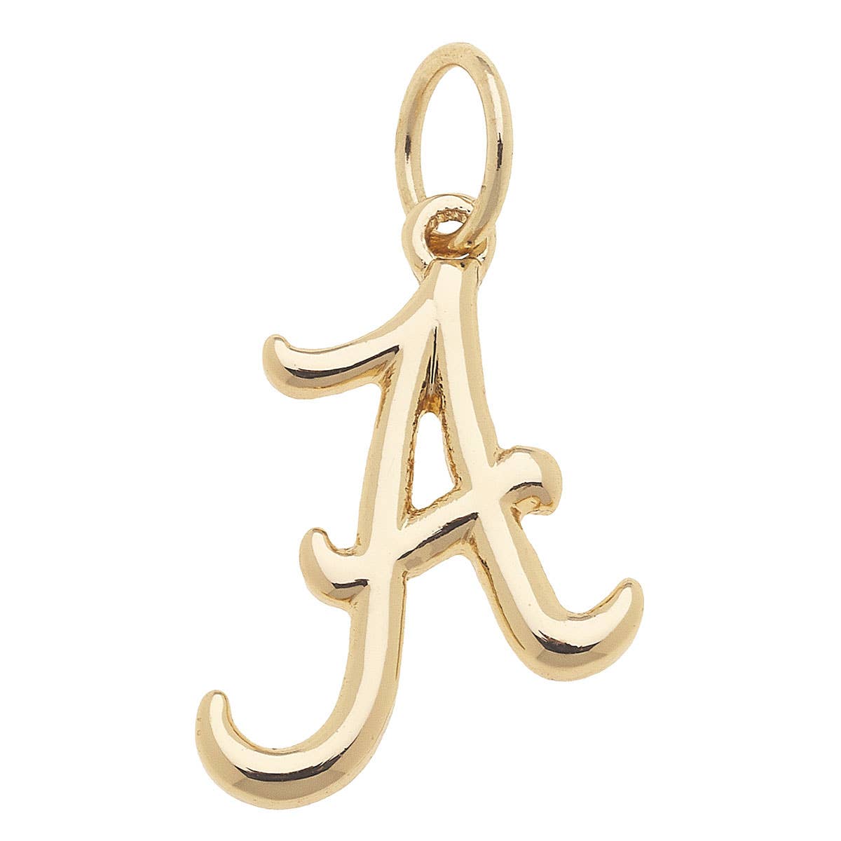 CANVAS STYLE CHARM BAR - Alabama Crimson Tide Shiny Gold Logo Charm