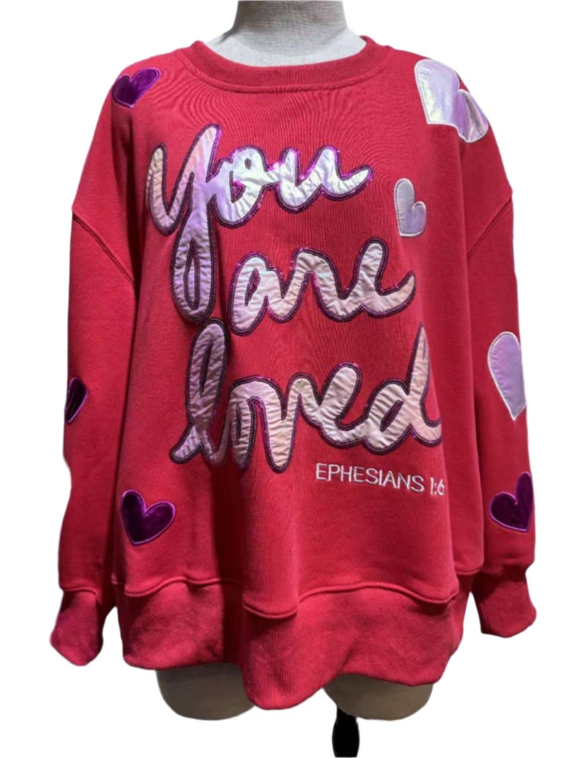 Brianna Cannon You Are Loved Red Sweatshirt