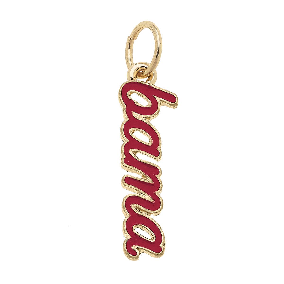 CANVAS STYLE CHARM BAR - Alabama Crimson Tide Enamel Script Charm