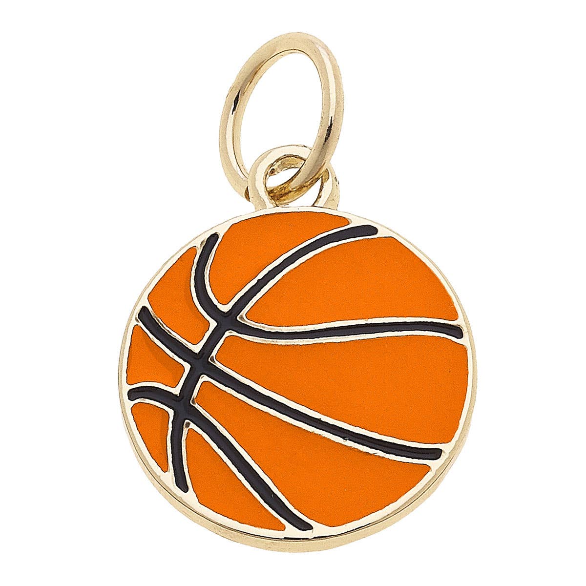 CANVAS STYLE CHARM BAR - Basketball Enamel Charm