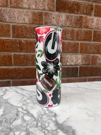 Game Day School Spirit College Pride Football Pride Tumbler 20 oz  - Univ. of Georgia or Atlanta Falcons