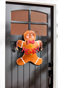 Mudpie Gingerbread Man Door Hanger