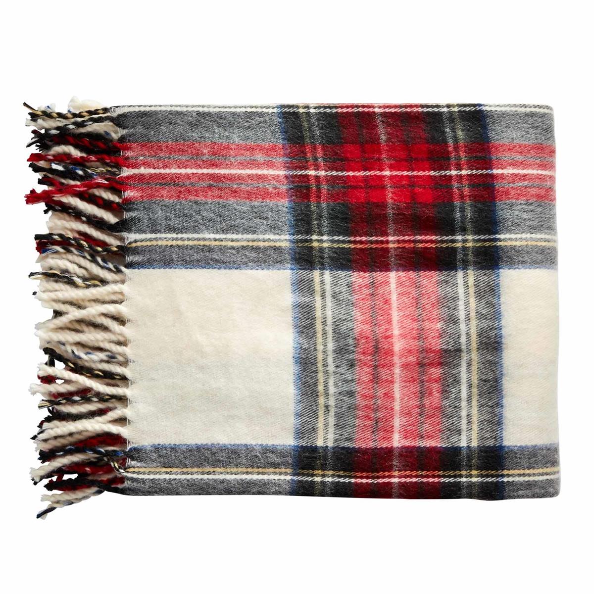 Mudpie Tartan Fringe Throw