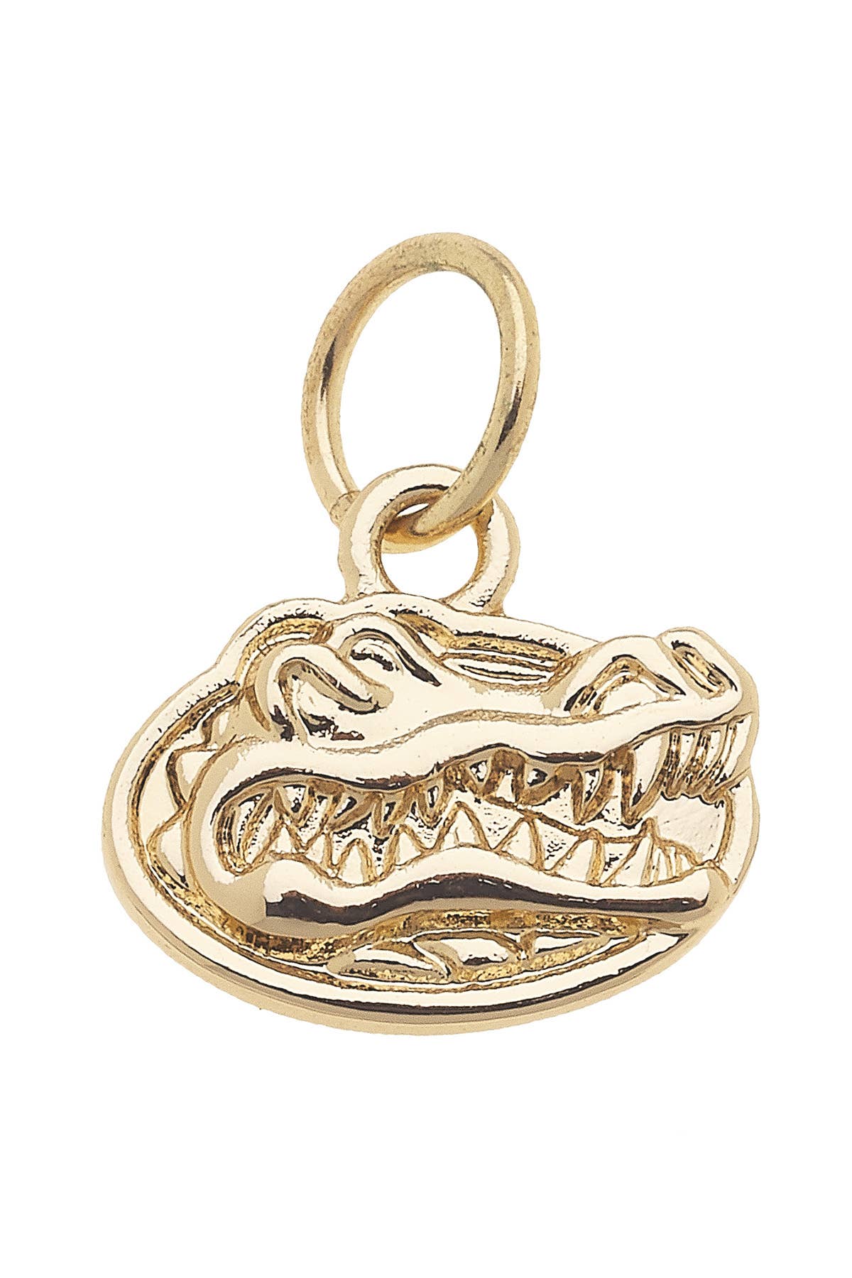 CANVAS STYLE CHARM BAR -  Florida Gators Shiny Gold Logo Charm