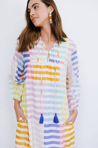 Copa Colorful Stripe  Dress