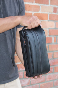 Men's Dopp/Toiletry Kit: Black or Brown