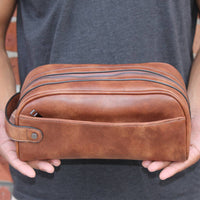 Men's Dopp/Toiletry Kit: Black or Brown