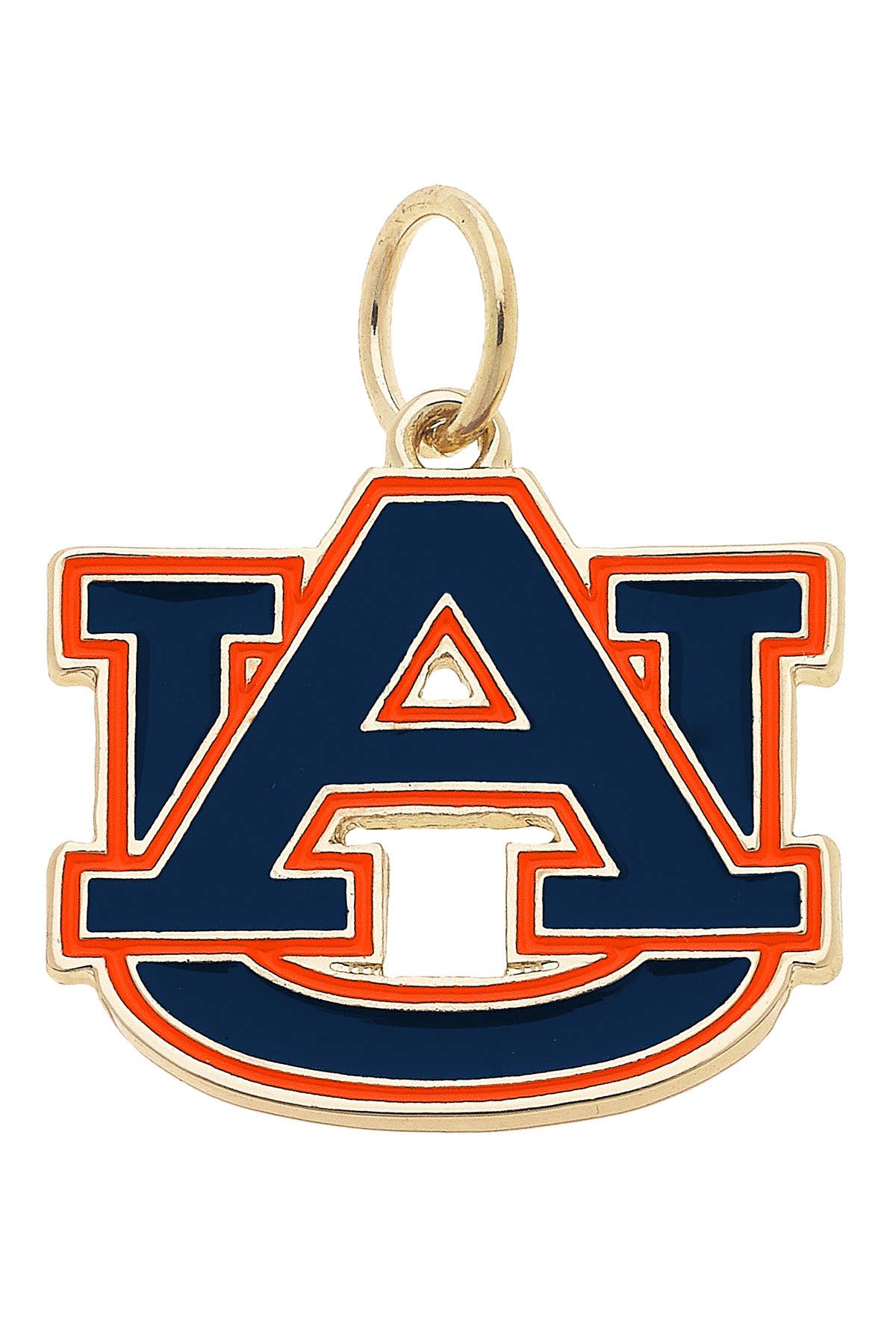 CANVAS STYLE CHARM BAR - Auburn Tigers Enamel Logo Charm