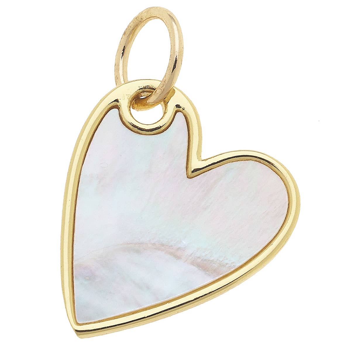 CANVAS STYLE CHARM BAR -  Heart Charm in Mother of Pearl