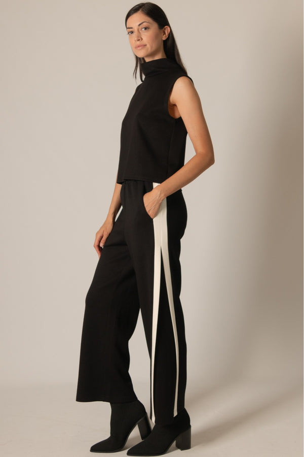 P. CILL Butter Modal Contrast Border Top & Pants