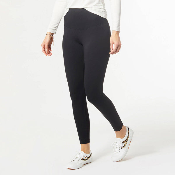 OMG Wide Waistband Leggings: Black