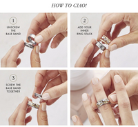 Ciao! Interchangeable Ring Stacks