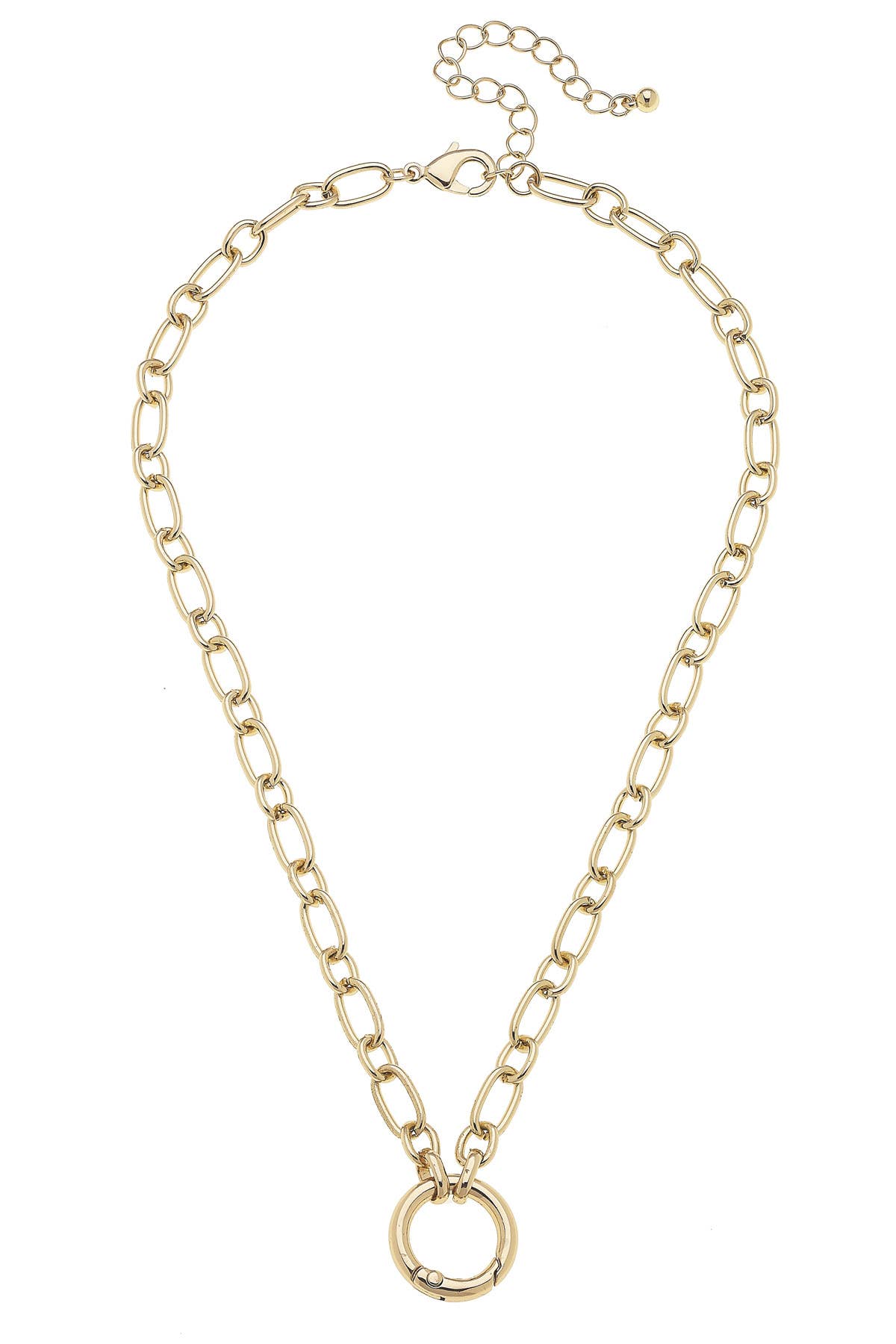 CANVAS STYLE CHARM BAR - Sasha Charm Necklace Base in Shiny Gold