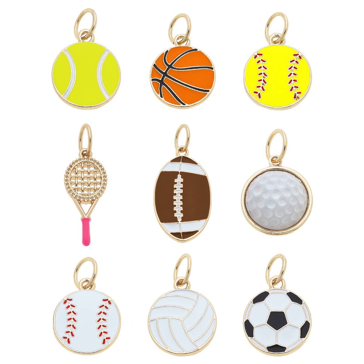 CANVAS STYLE CHARM BAR -  Sports Charms