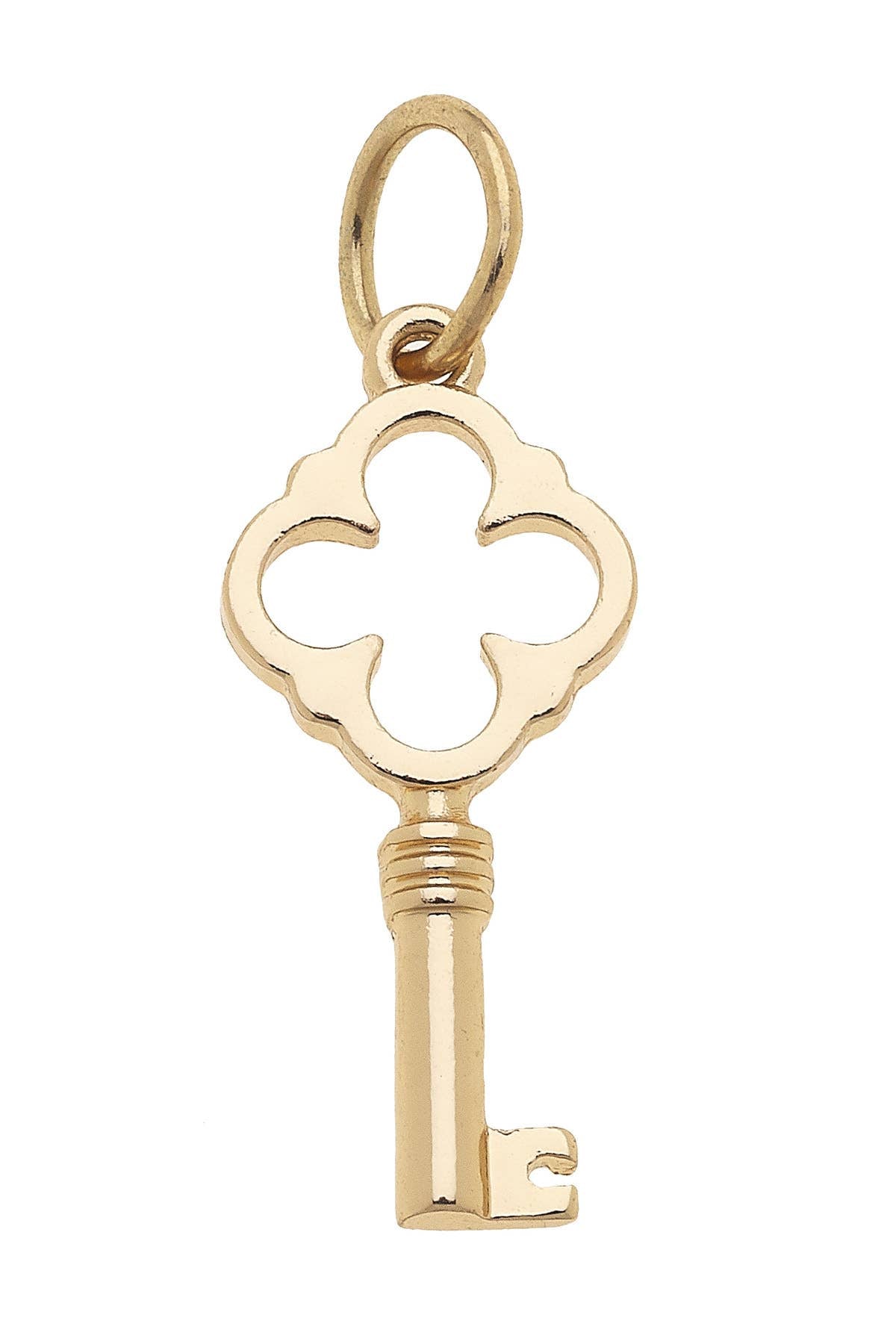 CANVAS STYLE CHARM BAR - Skeleton Key Charm in Shiny Gold