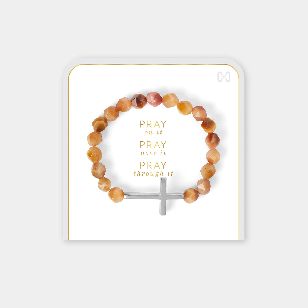 Pray on it, Pray over it, Pray through it Prayer Bracelet