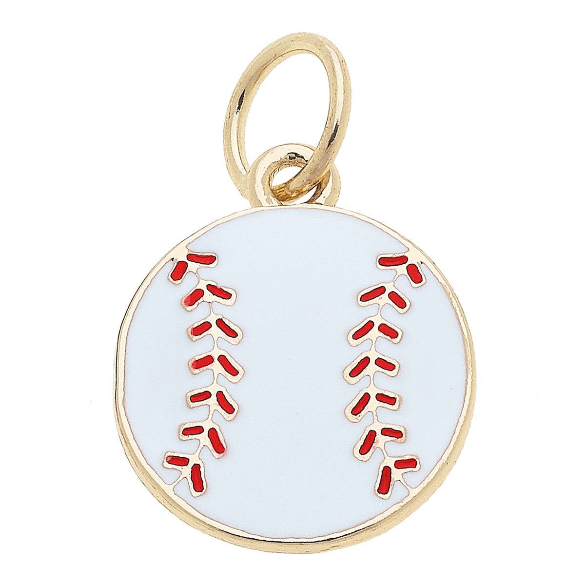 CANVAS STYLE CHARM BAR - Baseball Enamel Charm