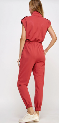 Kyra  Sleeveless Utility  Jumpsuit with Pockets