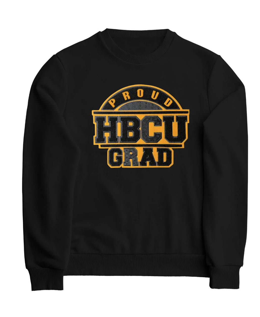 BLACK & GOLD PROUD HBCU GRAD SWEATSHIRT