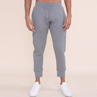 Quilted Joggers: MOON MIST