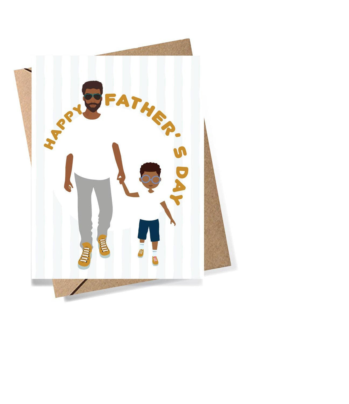 Father Son Father's Day GREETING CARD