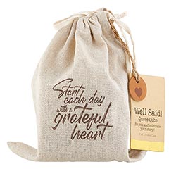 Well Said! - Quote Cubes - Inspirational - Grateful Heart