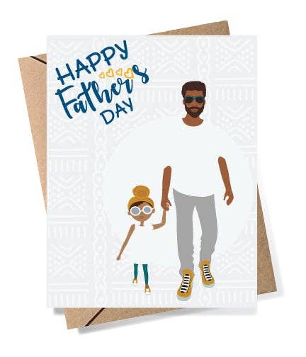 Father + Daughter Father's Day GREETING CARD