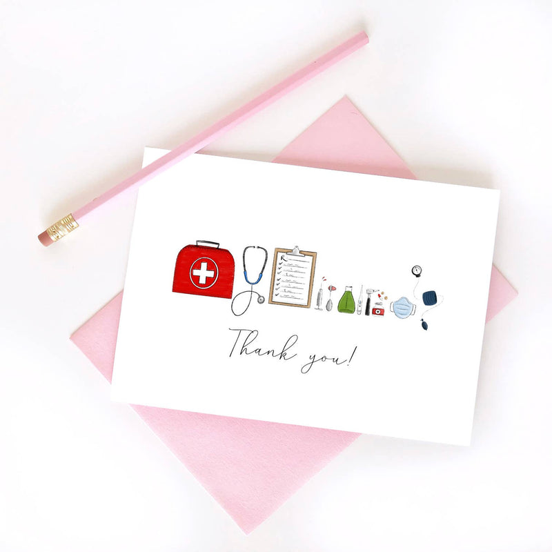 Medical Doctor Thank You Greeting Card – Heart 2 Home Gifts