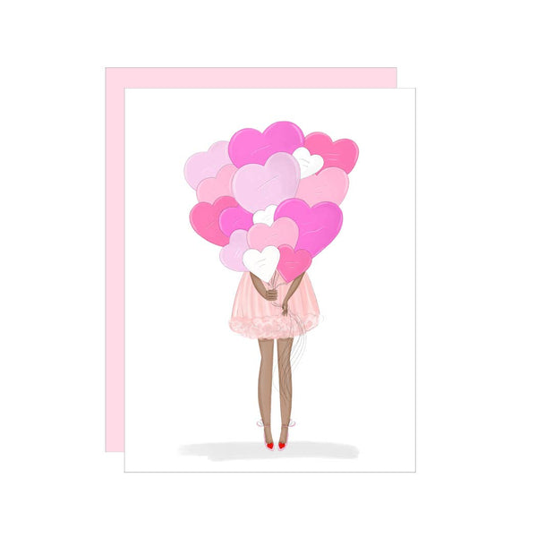 Valentine's Day Greeting  Card - Light Skin